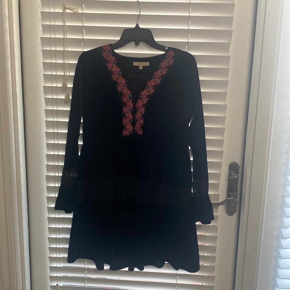 Chelsea & Violet Velvet floral dress